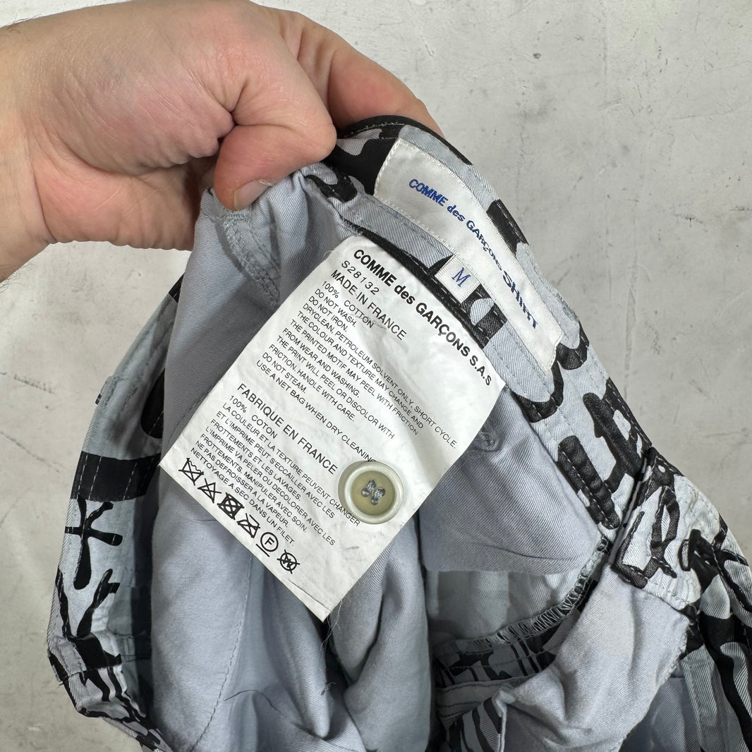CDG Printed Script Trousers