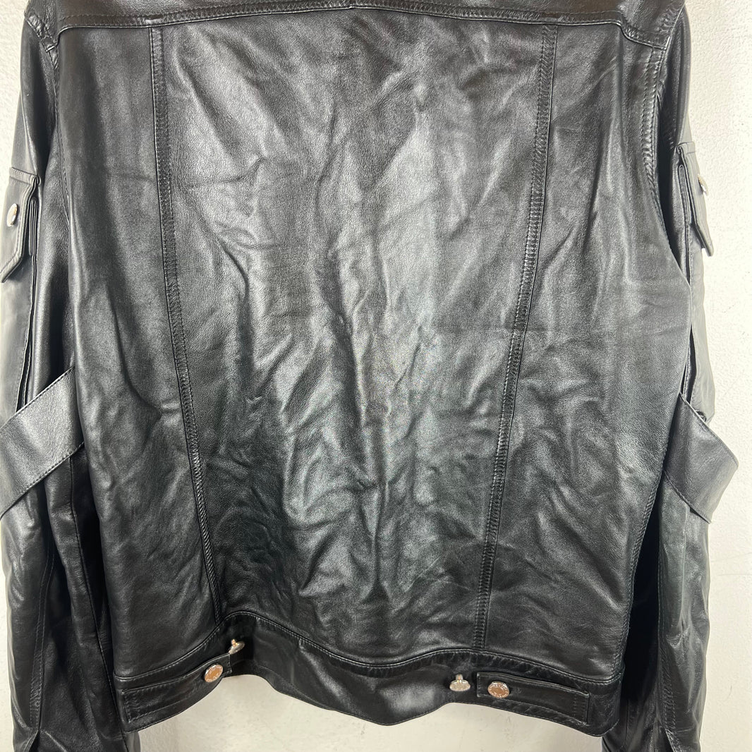 Givenchy Lambskin Strap Trucker Jacket