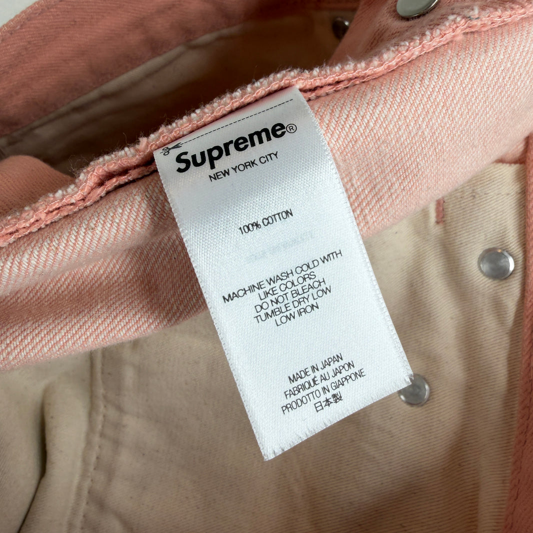 Supreme Pink Selvedge Star Jeans