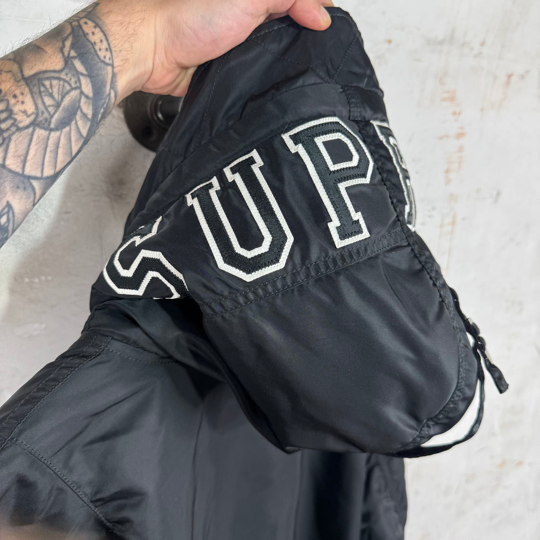 Supreme MA-1 Hooded Logo Bomber