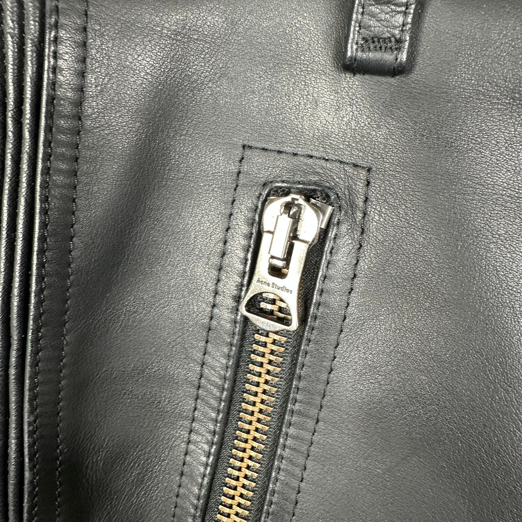Acne Studios Leather Biker Cargo Pants