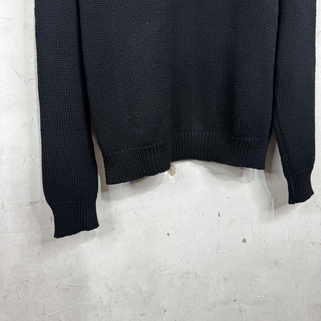 Balmain Logo Knit Sweater Black