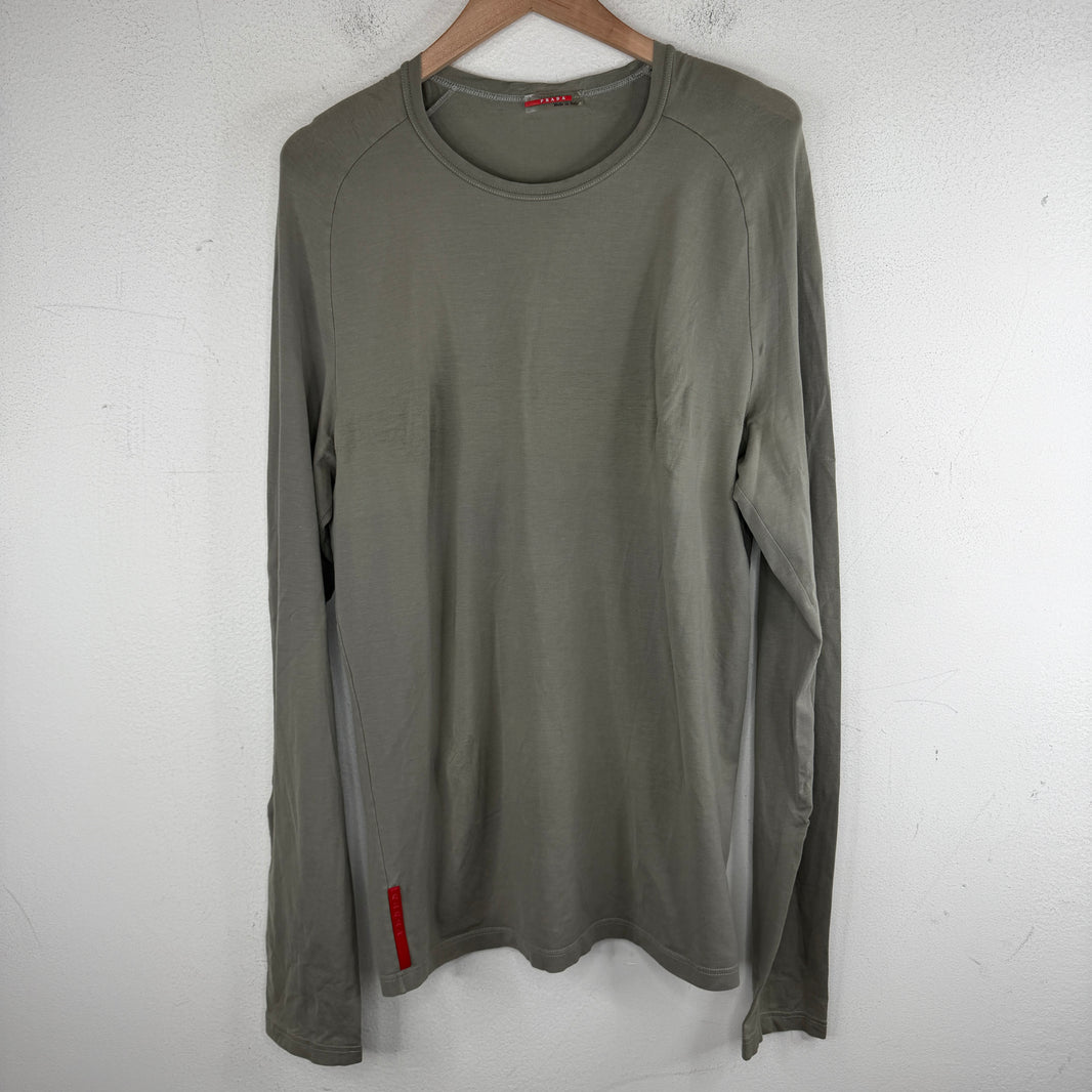 Prada Linea Rossa Gray Back Pocket LS shirt