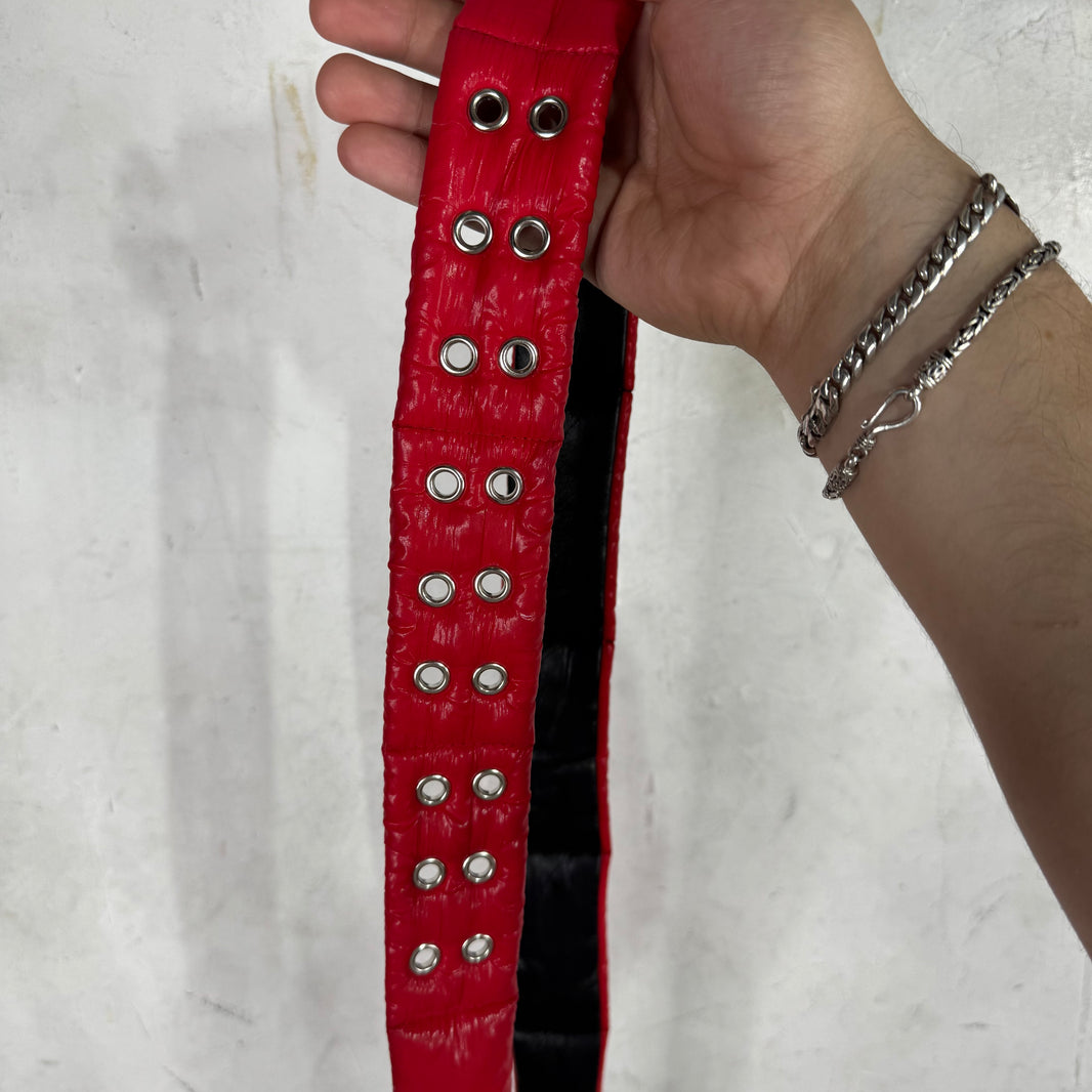 Aris Tatalovich Red Puffer Belt