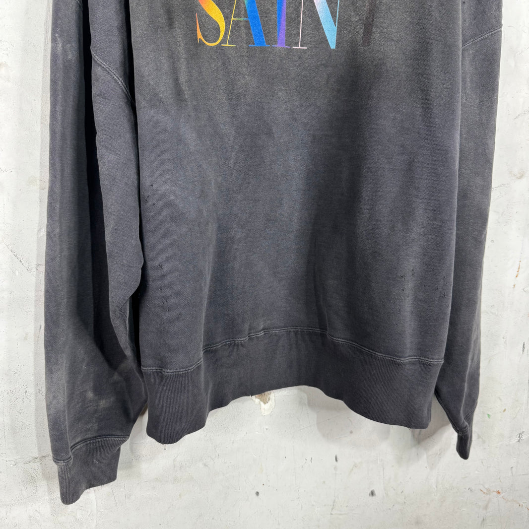 Saint Michael Multicolored Apple Logo Crewneck