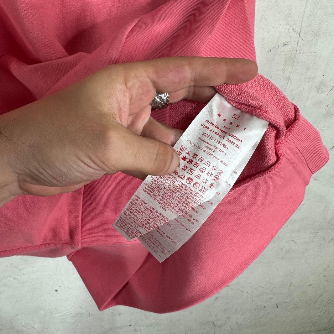 Marni Pink Logo Crewneck