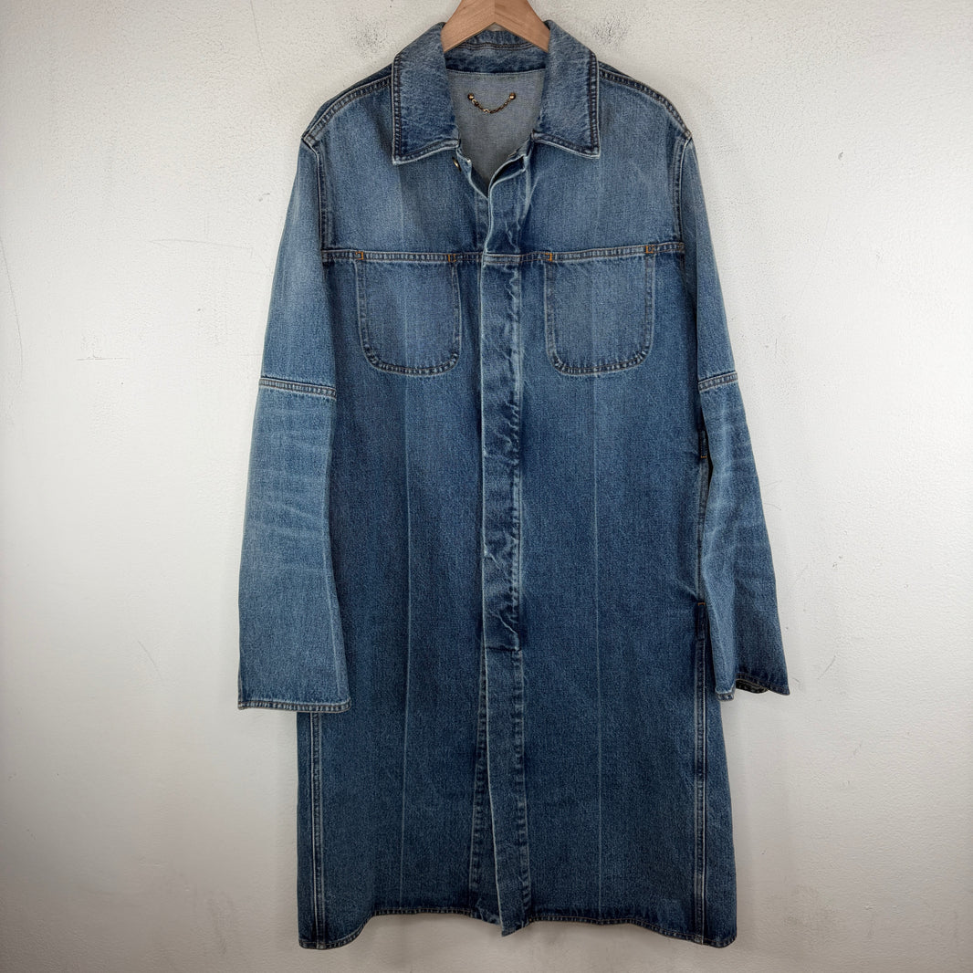 Louis Vuitton Prototype Long Denim Chore Trench Coat