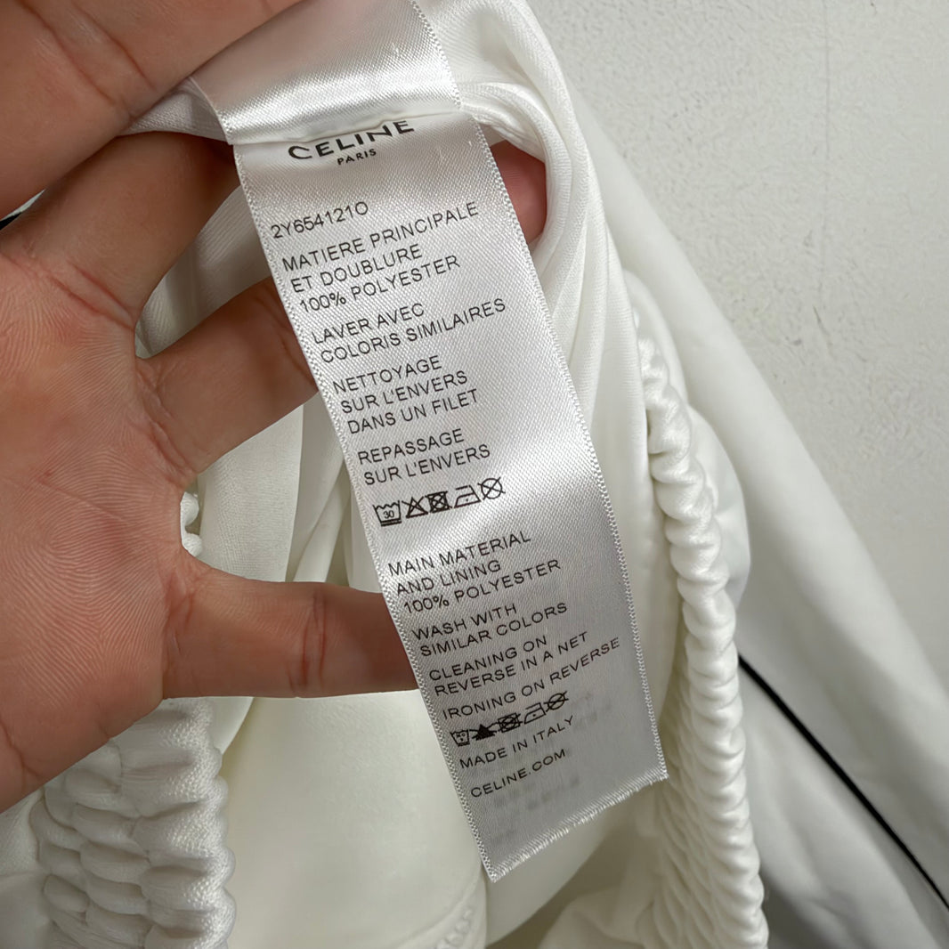 Celine White Logo Track Jacket