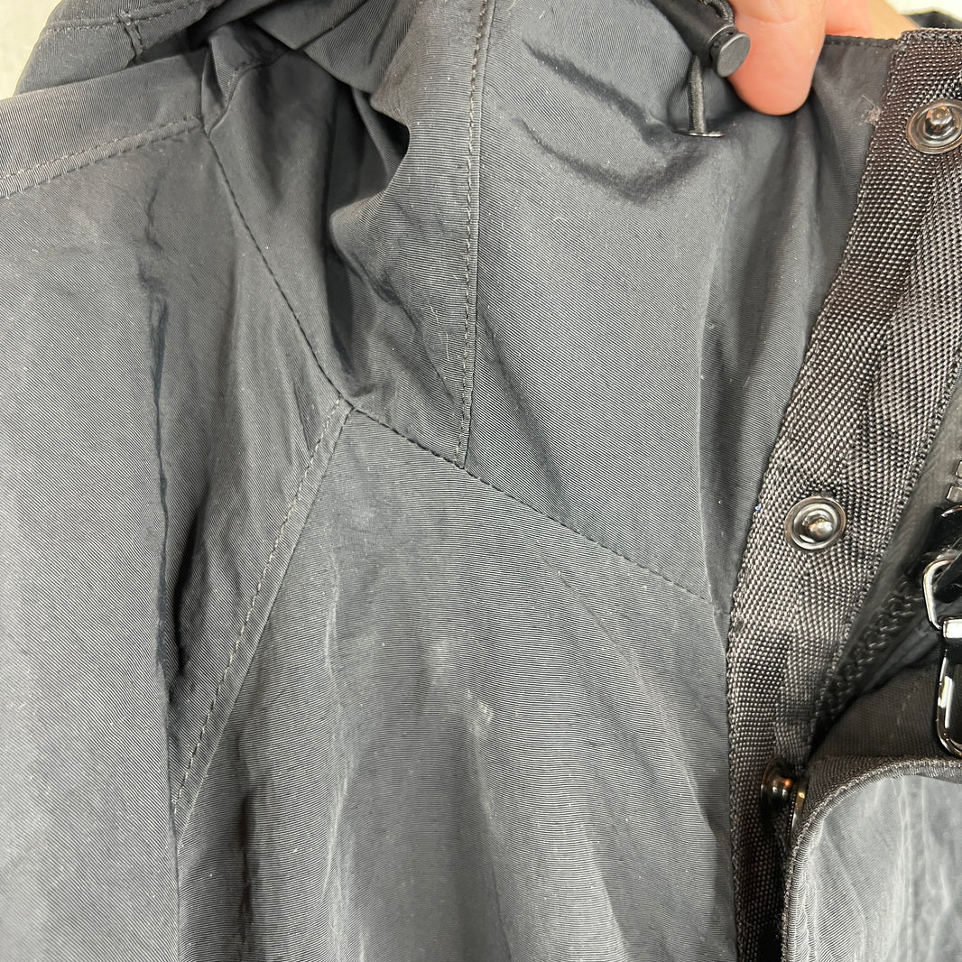 Rag & Bone Black Nylon Fishtail Jacket