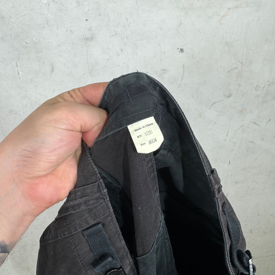 RRL Black Zippered Cargos