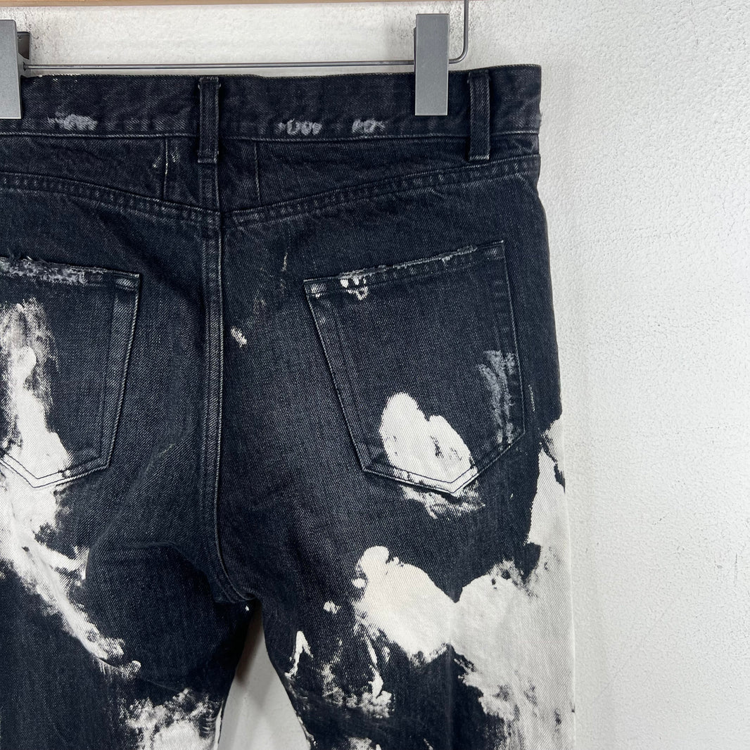 Saint Laurent D13 Bleach Crash Jeans
