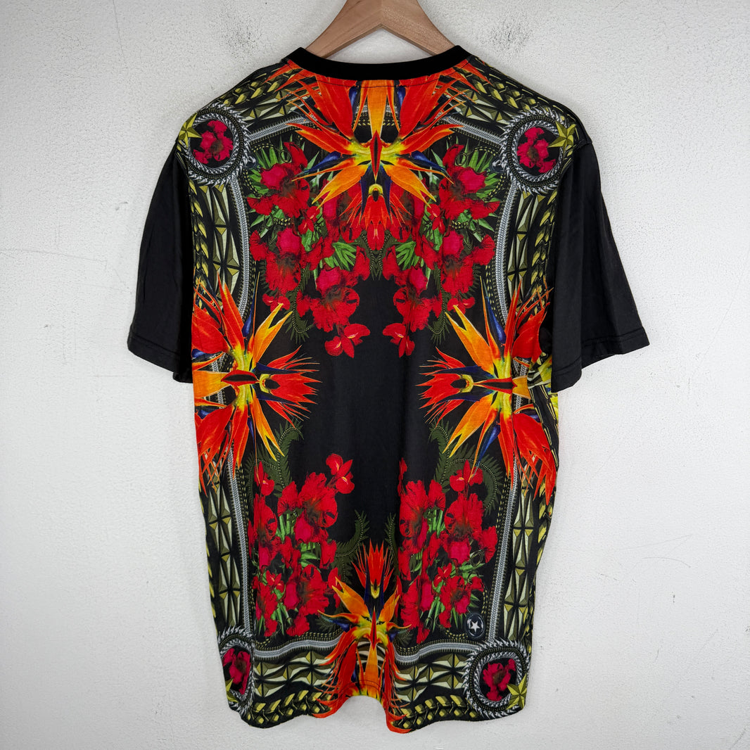 Givenchy Floral Birds Of Pray Black T-Shirt