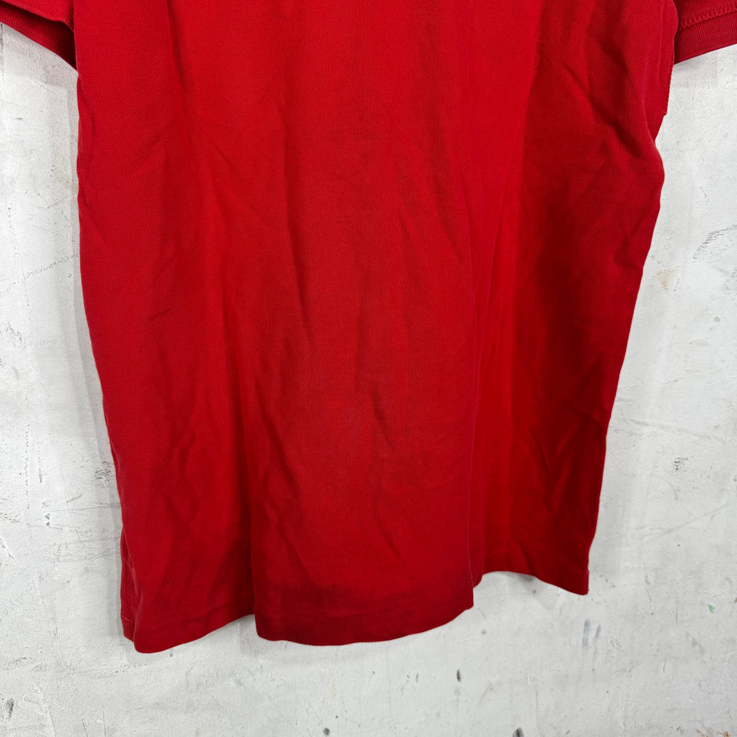 Ralph Lauren Faded Red/Navy White #3 Pony Polo