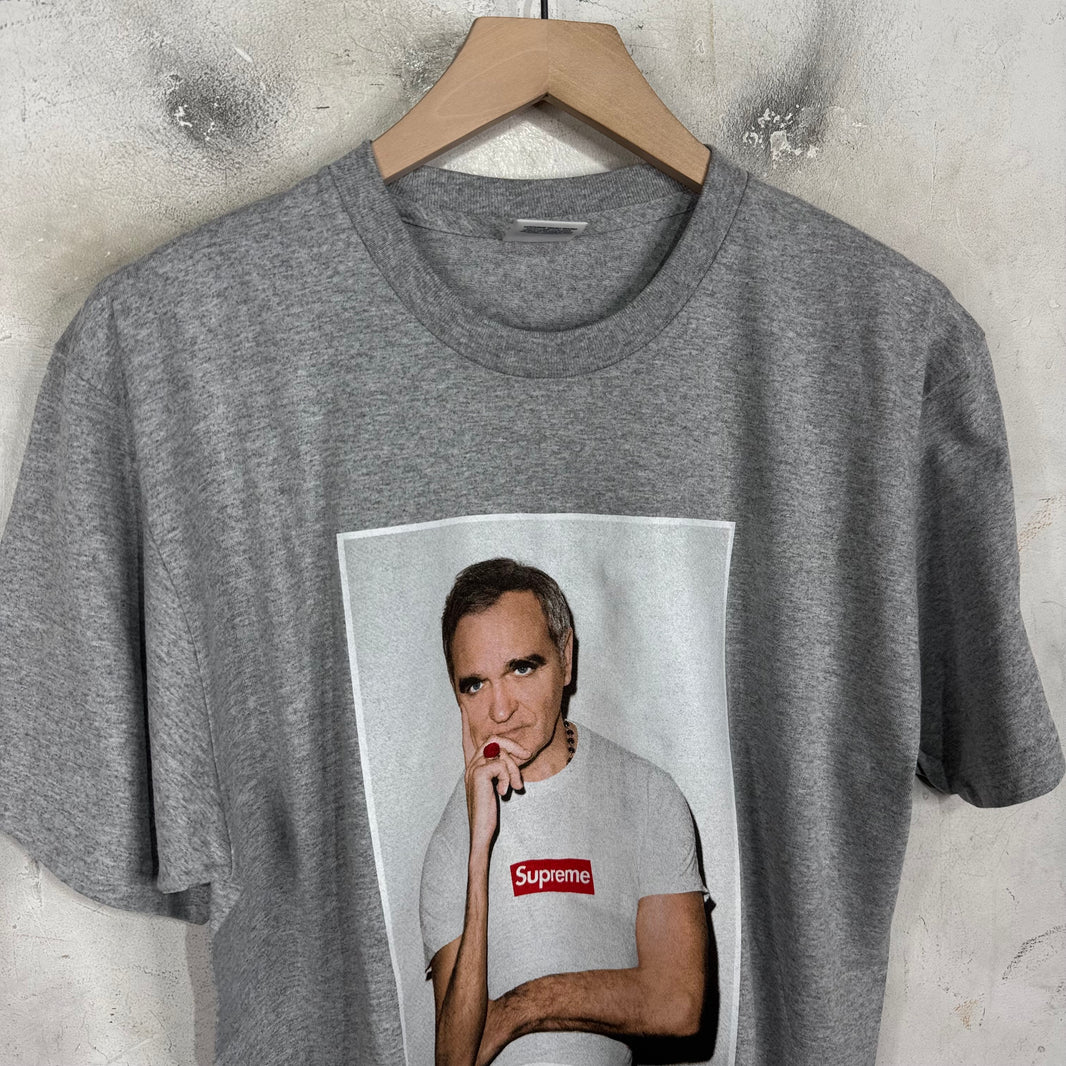 Supreme Grey Double Sided Red Morrisey Test Print Sample T-Shirt