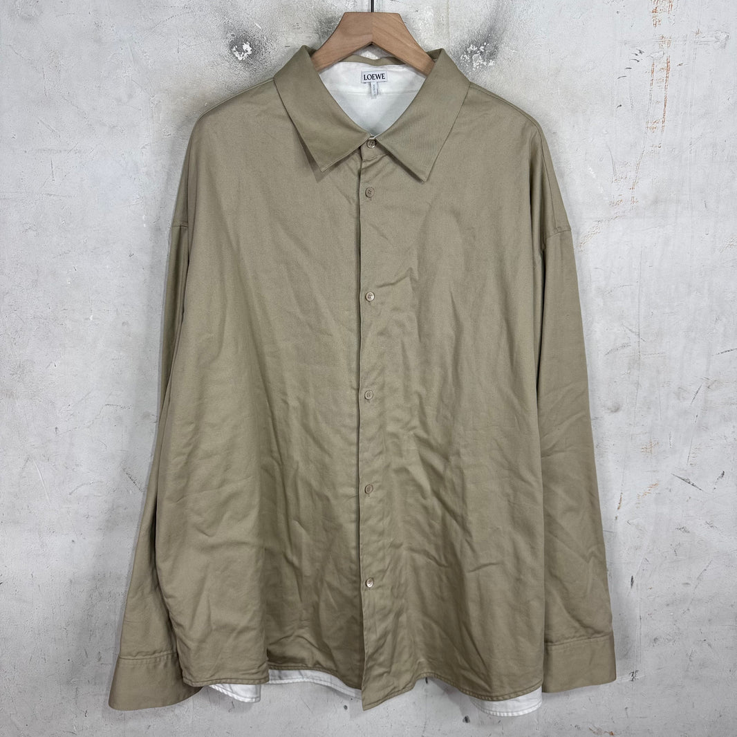 Loewe Canvas Anagram LS Button Up