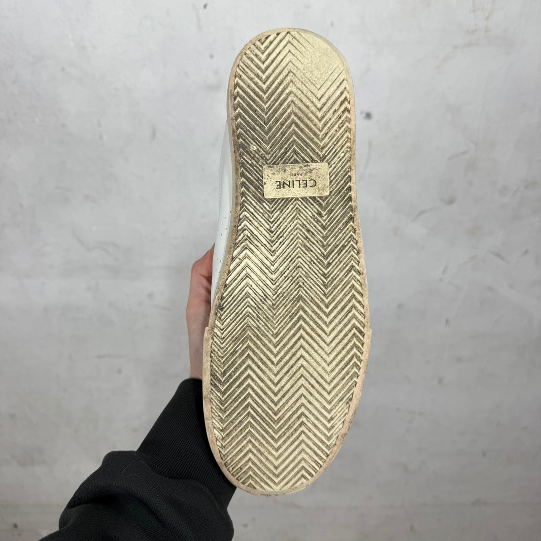 Celine Triomphe Leopard Strap Sneakers