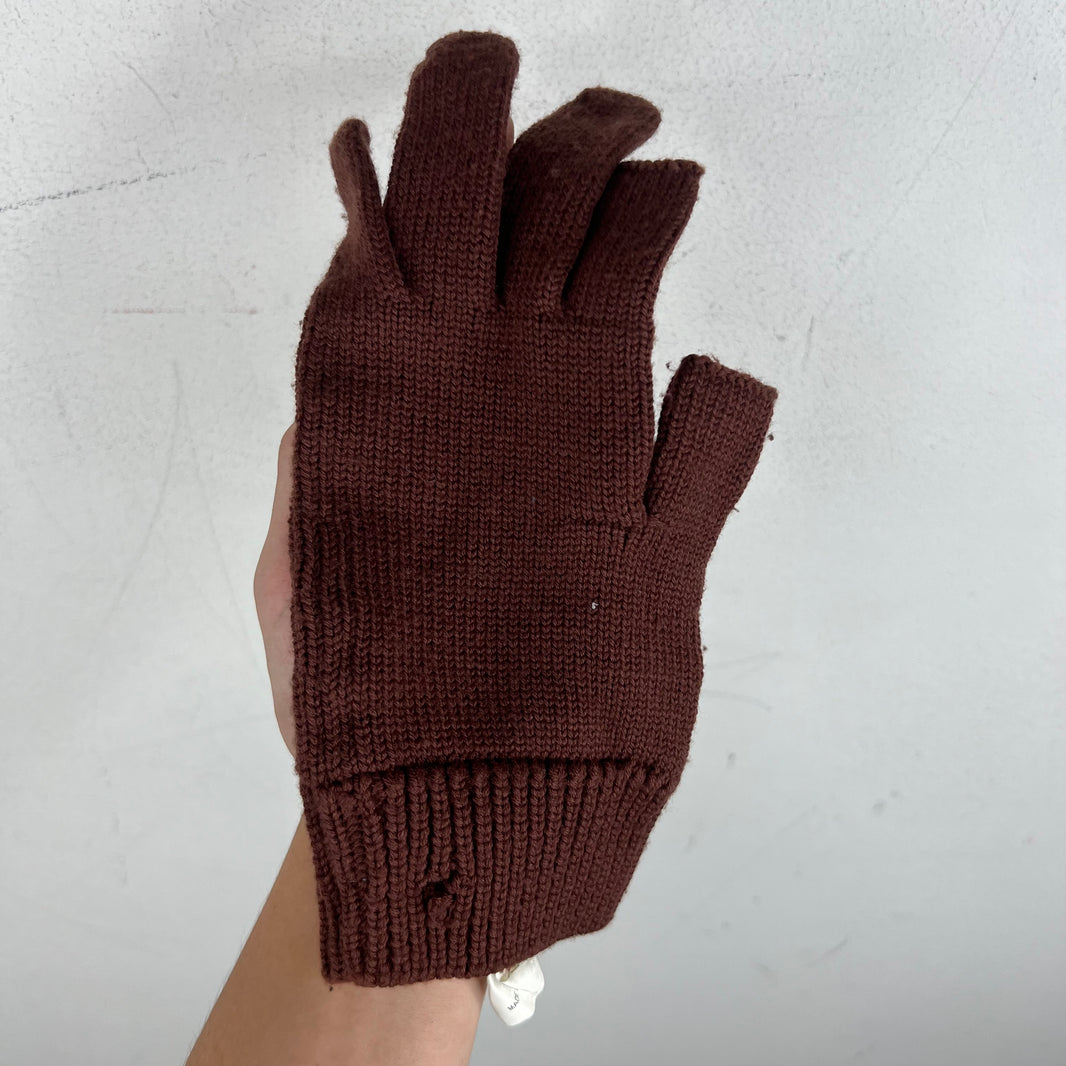 Rick Owens Touchscreen Wool Knit Gloves
