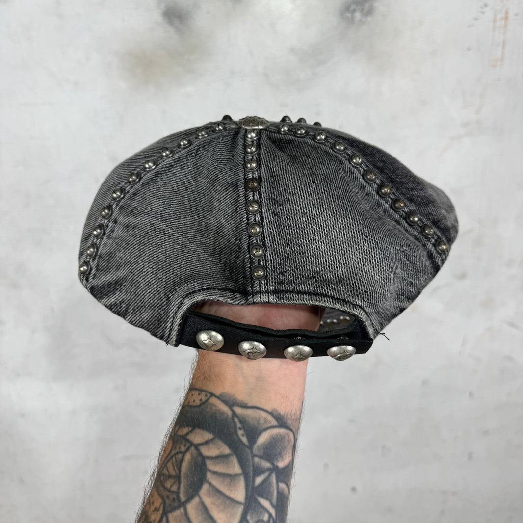Thug Club Studded Grey Denim Hat