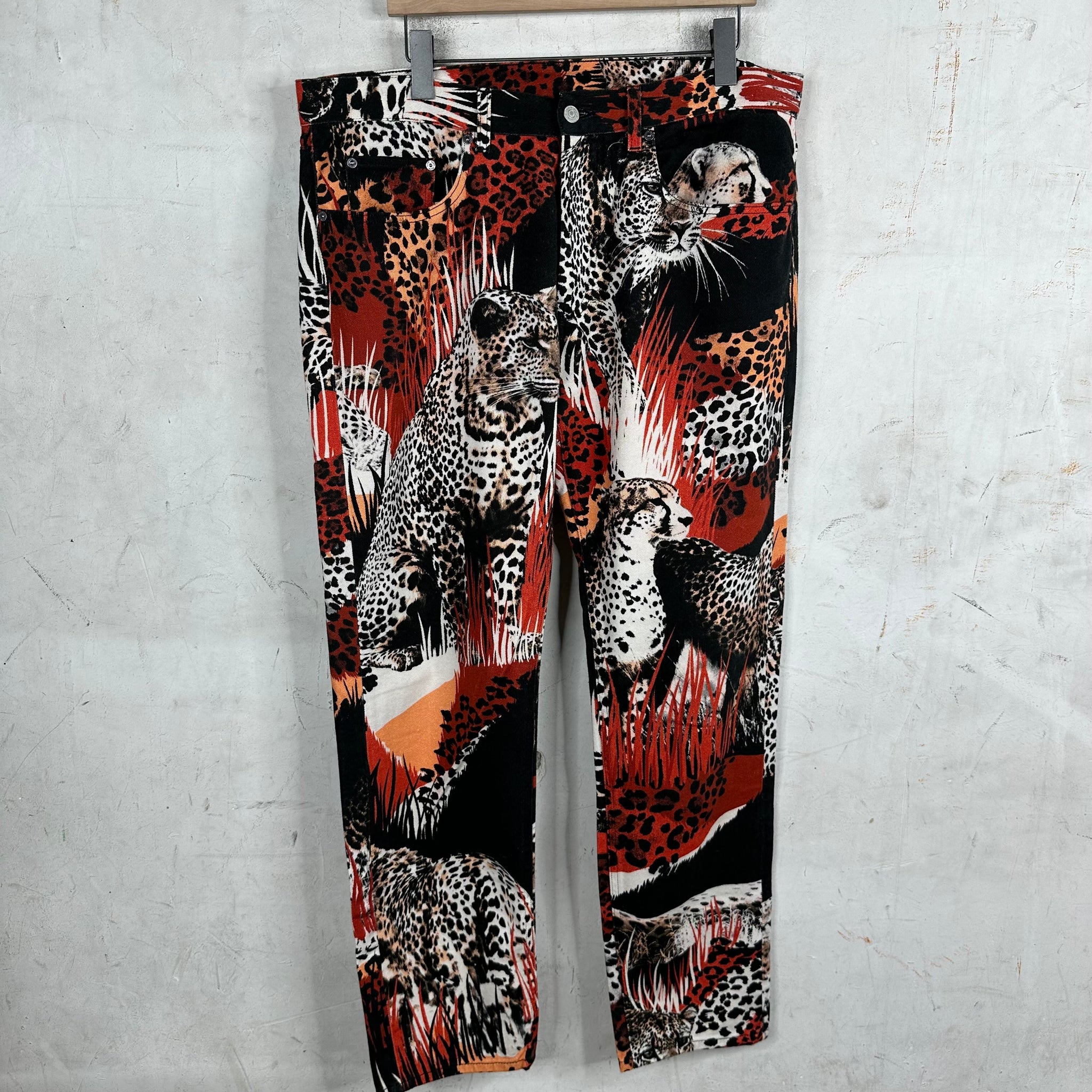 Napa By Martine Rose Cheetah Denim Pants