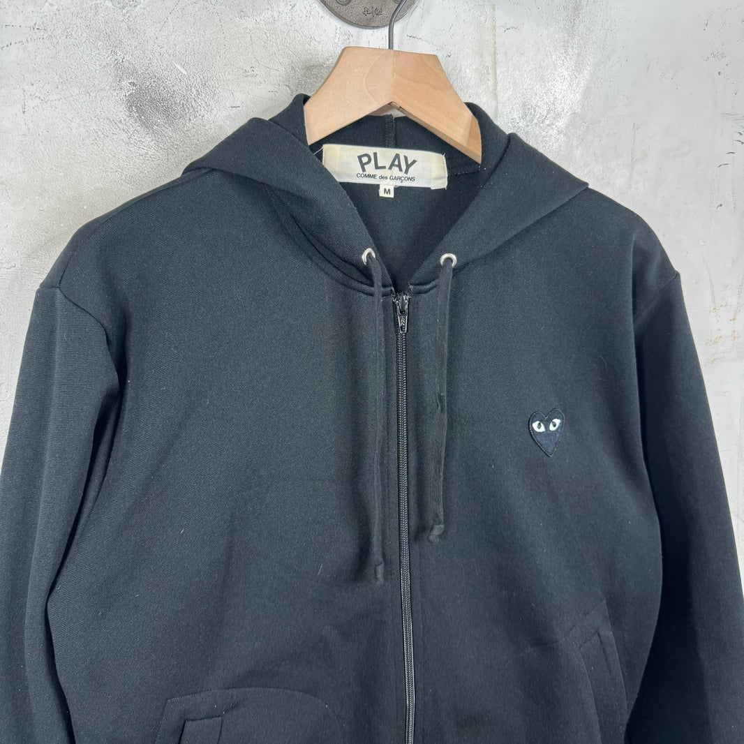Comme Des Garcons Play Zip Up Hoodie