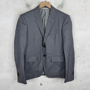 Thom Browne Grey 2-Button Blazer