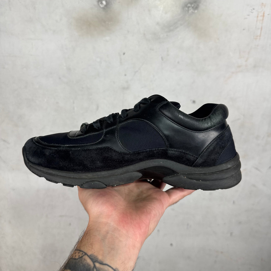 Chanel Black Suede/ Leather Runners