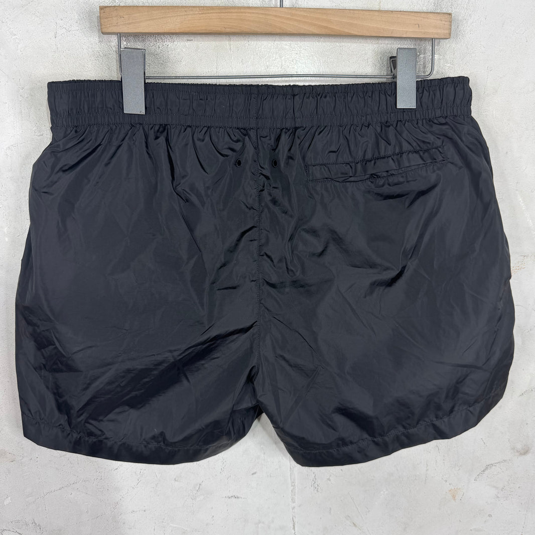 Givenchy Black Paris Logo Swim Trunks