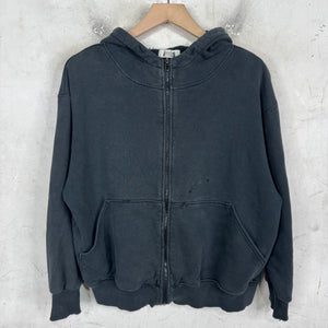 Issey Miyake IS Sport Distressed Zip Hoodie