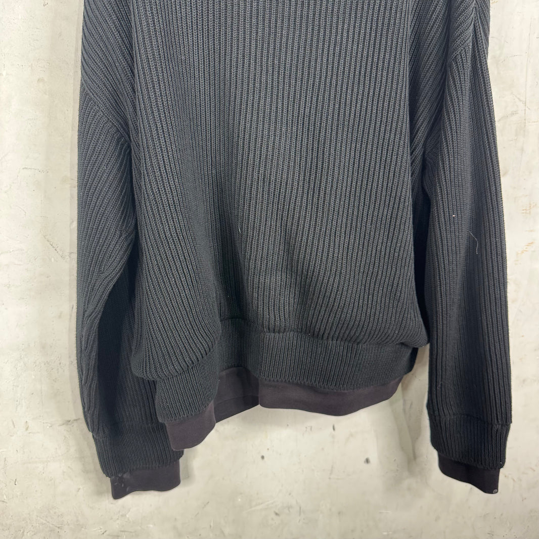 Balenciaga Double Layered Knit Zip Hoodie