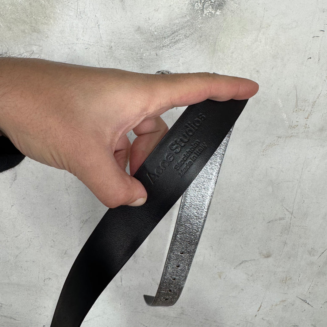 Acne Studios Silver Metallic Knot Belt