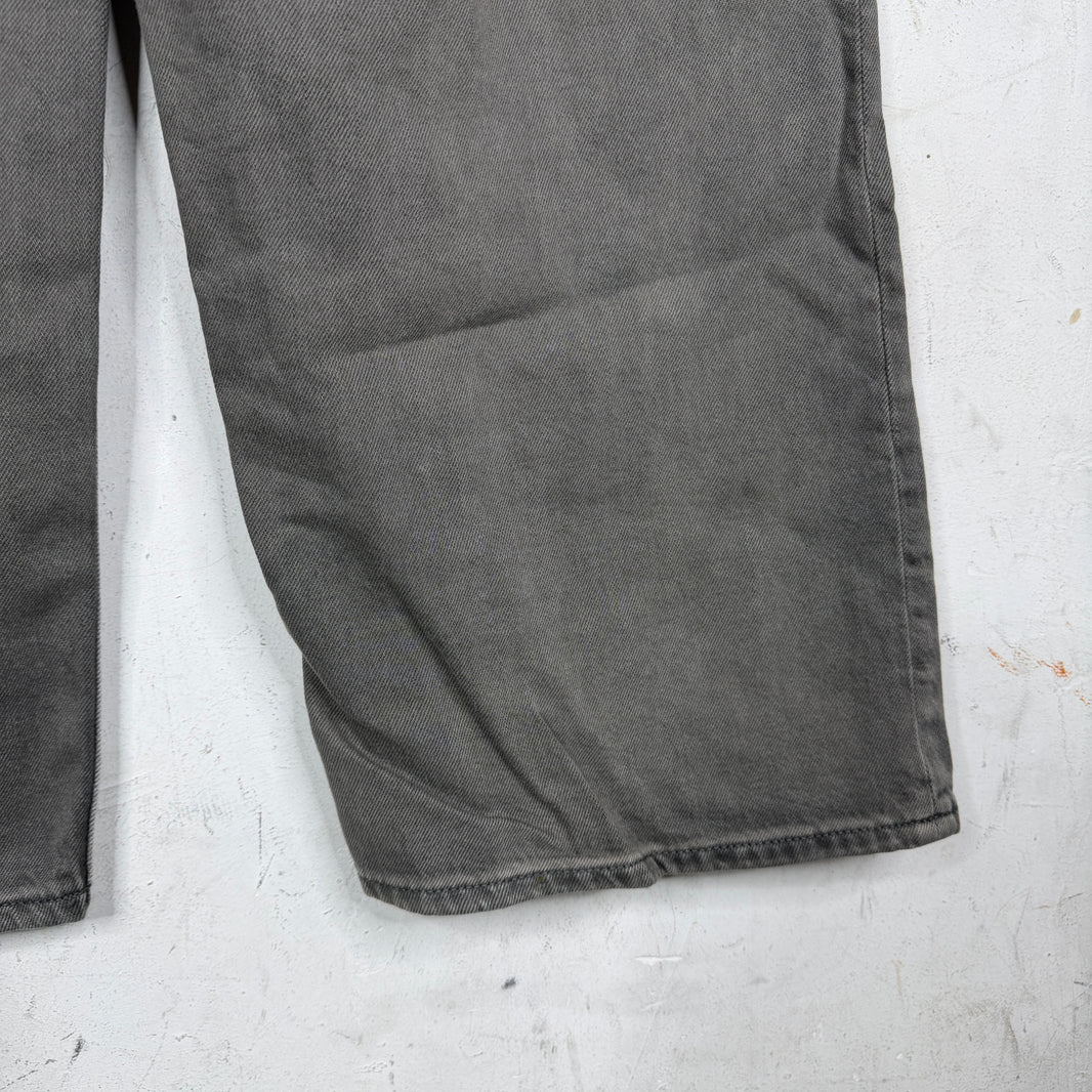 Acne Studios Altered Gray Wide Leg Jeans