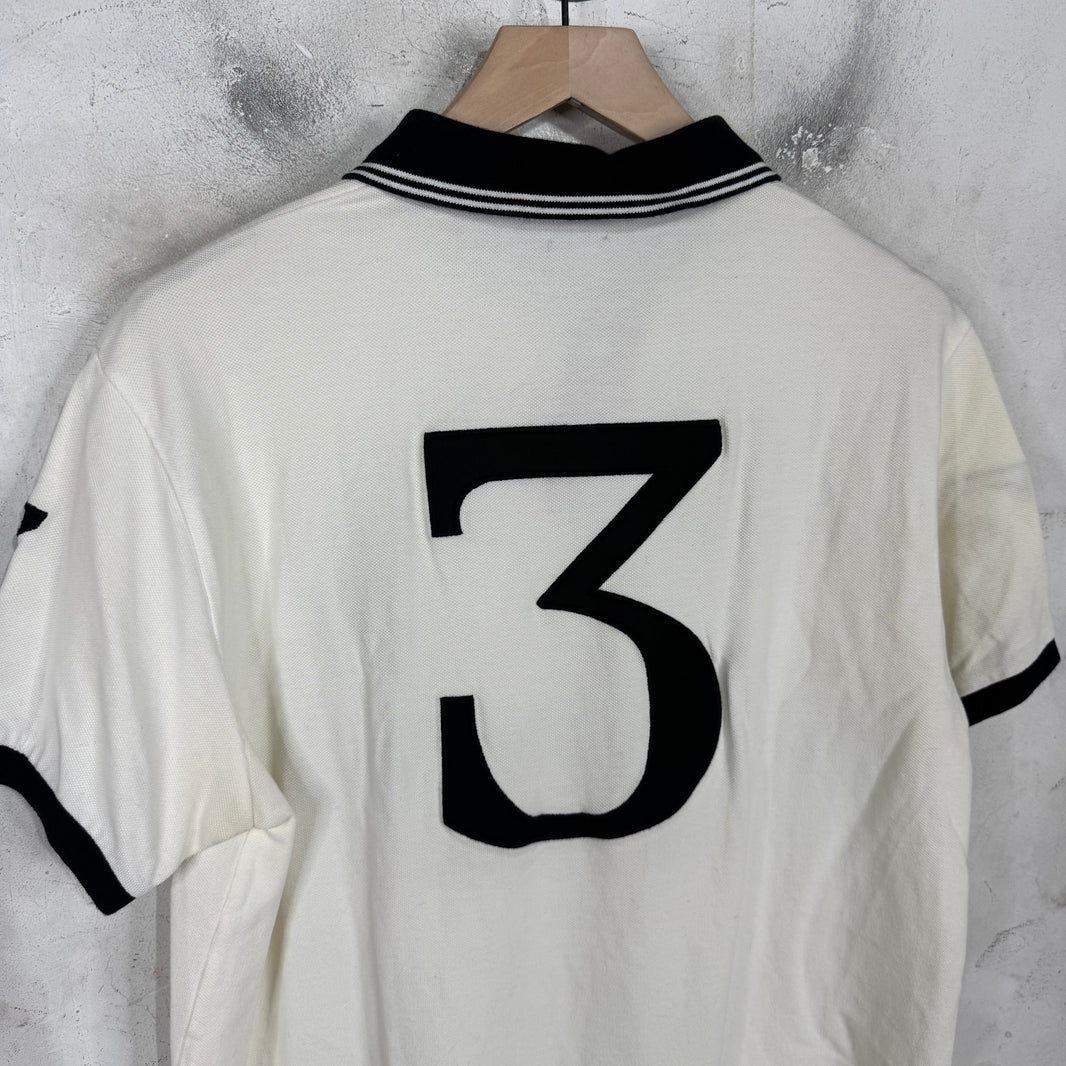 Ralph Lauren White Blackwatch Big Pony Polo