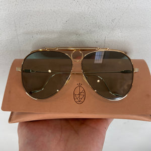 JMM Gold Gonzo Duke Aviator Sunglasses