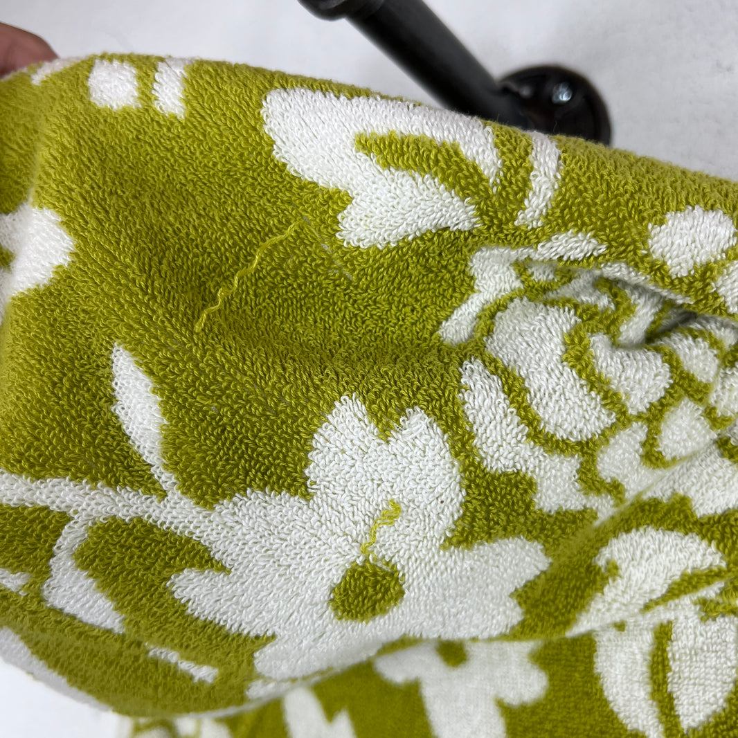 Prada Floral Green Terry Cloth Hoodie