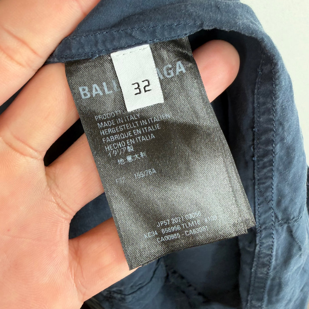 Balenciaga Navy Stitches L/S Shirt