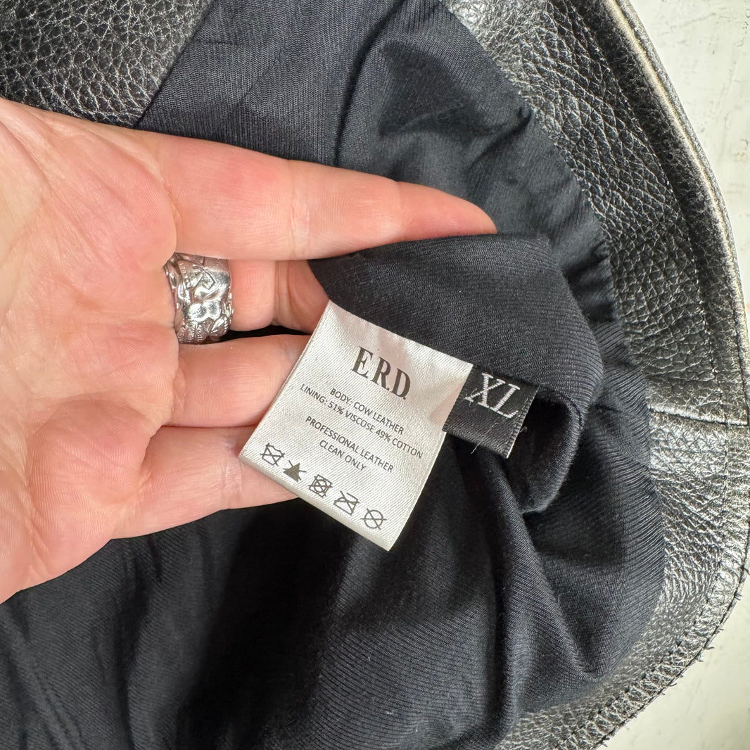 ERD Tabac Rat Leather Perfecto Jacket