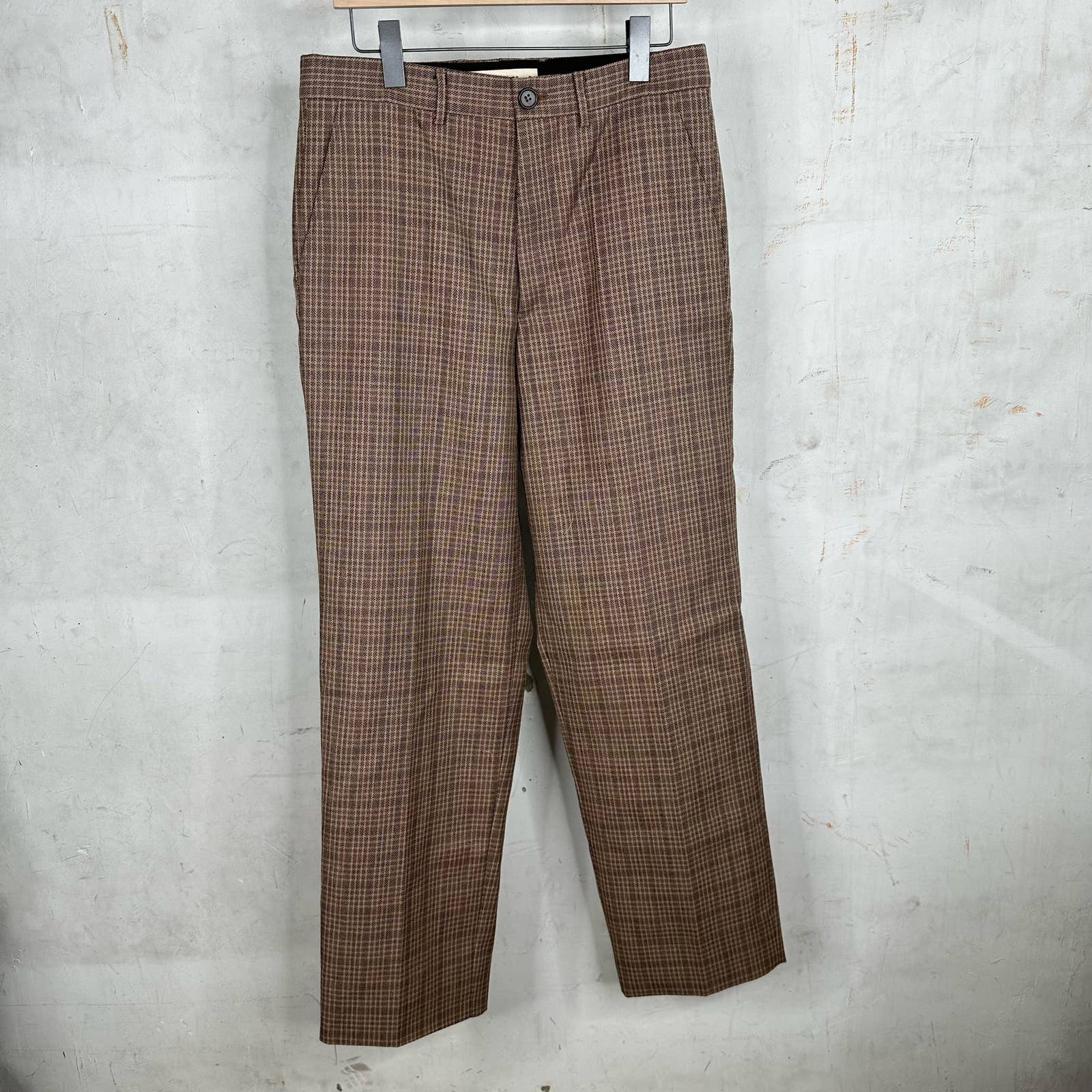 Marni Brown Plaid Trousers