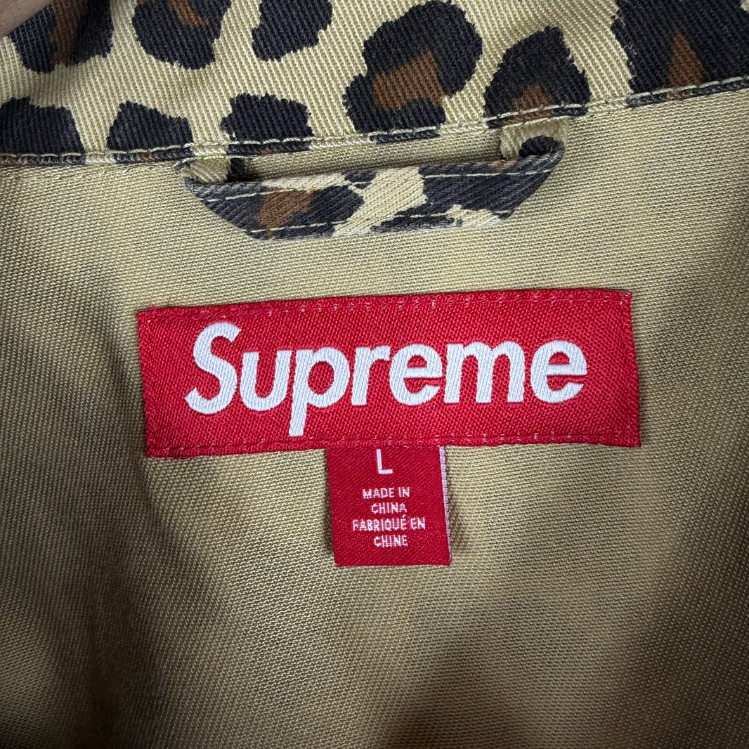 Supreme Toy Machine Leopard Harrington Jacket