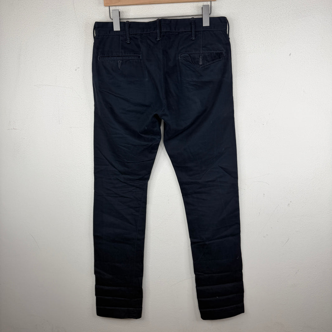 RRL Navy Slim Chino Pants