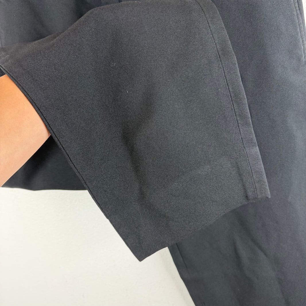 CDG Black Elastic Waist Drawstring Pants