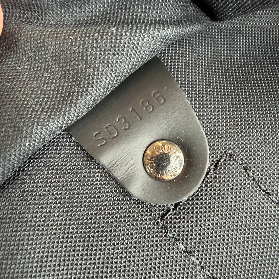 Louis Vuitton Black Monogram Keepall 55 Duffel Bag