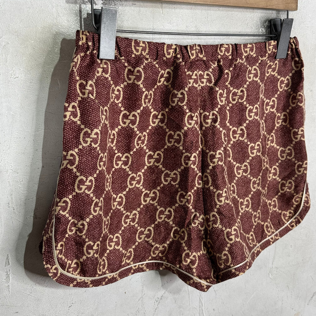 Gucci Monogram Silk Boxer Shorts