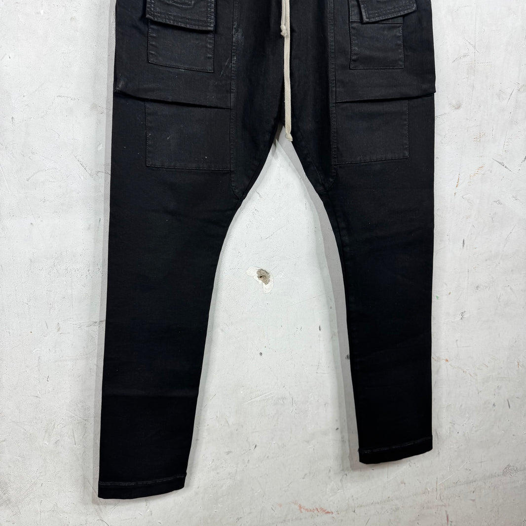 DRKSHDW Waxed Creatch Cargos