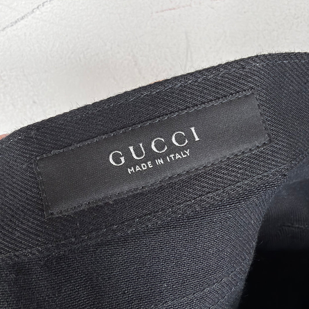 Gucci Black Horsebit Jeans
