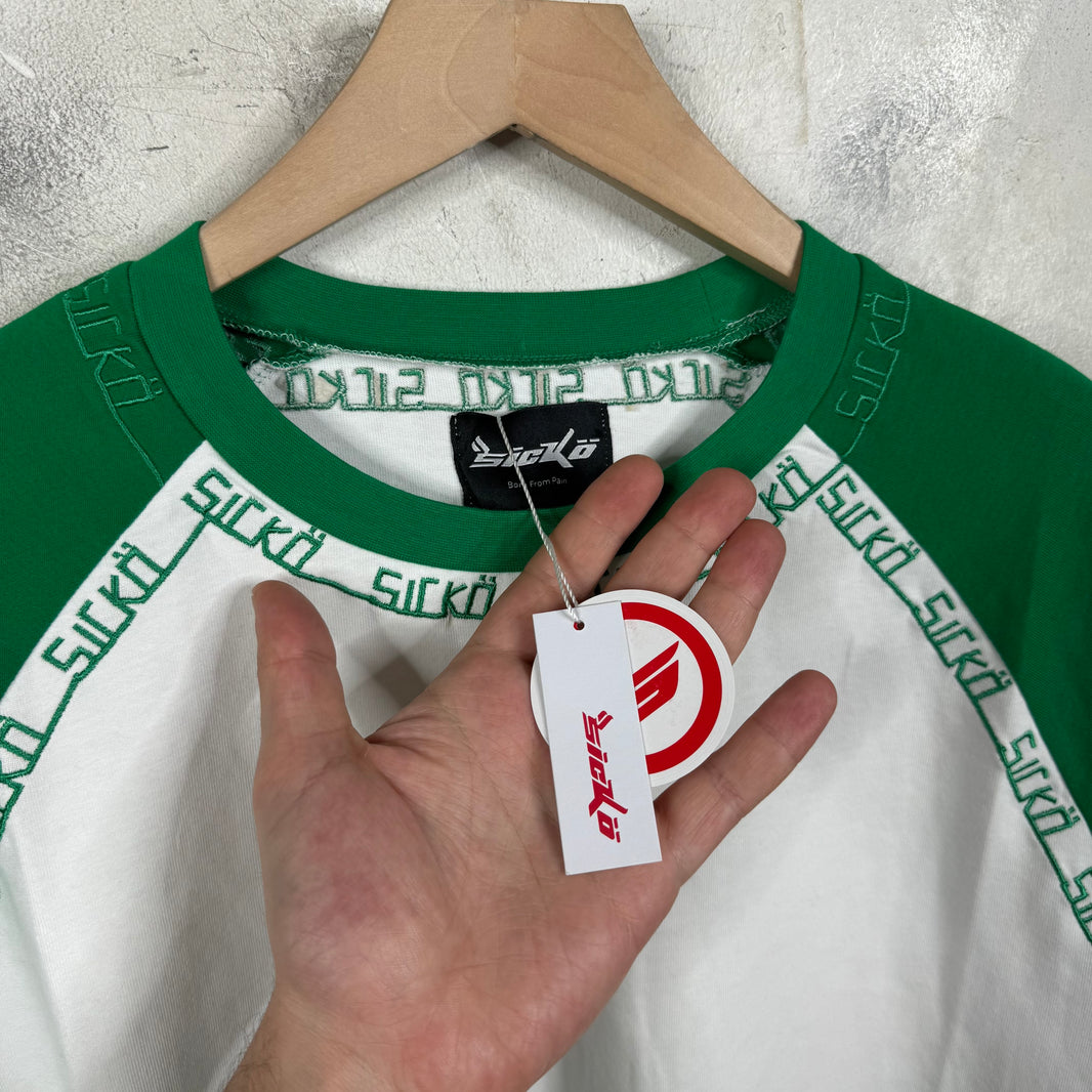 Sicko Embroidered Trim Raglan Shirt
