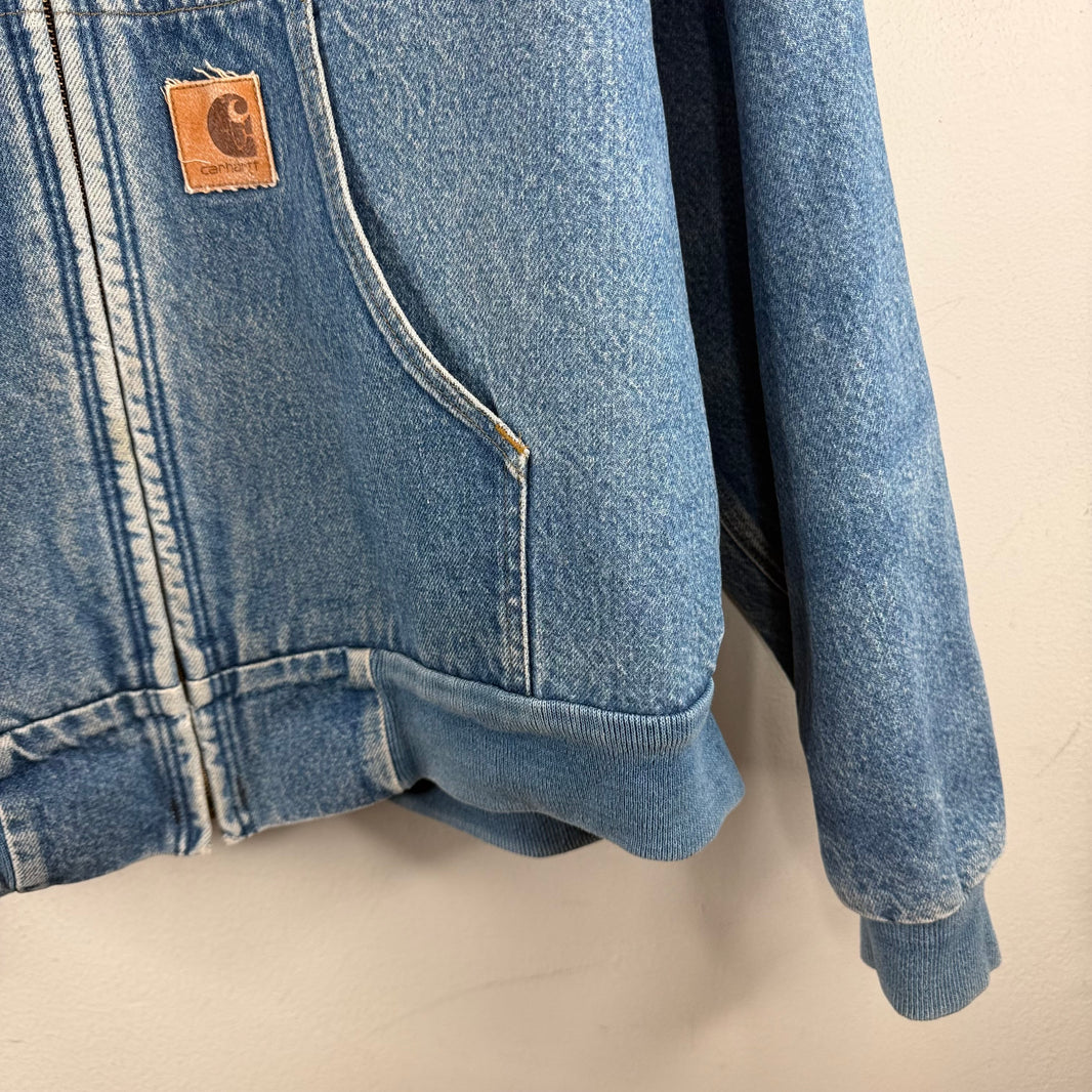 Vintage Carhartt Denim Hooded Jacket