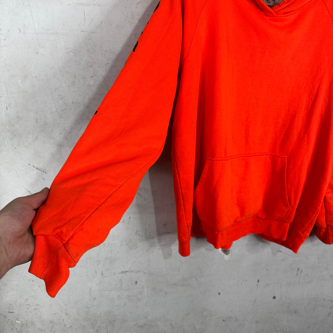 Chrome Hearts Orange Thermal Horseshoe Pullover Hoodie