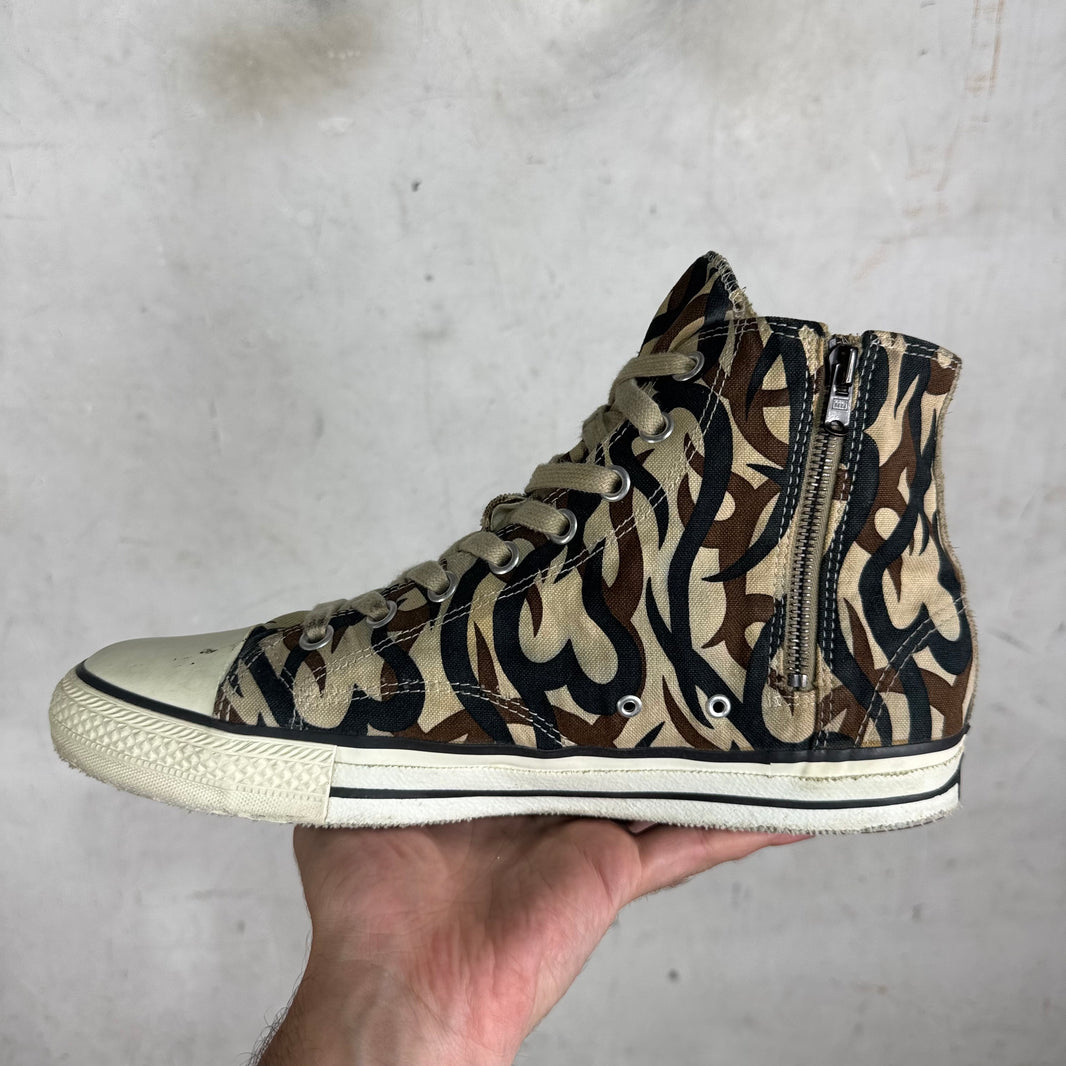 Number Nine Tribal Heart Lace Up Sneakers