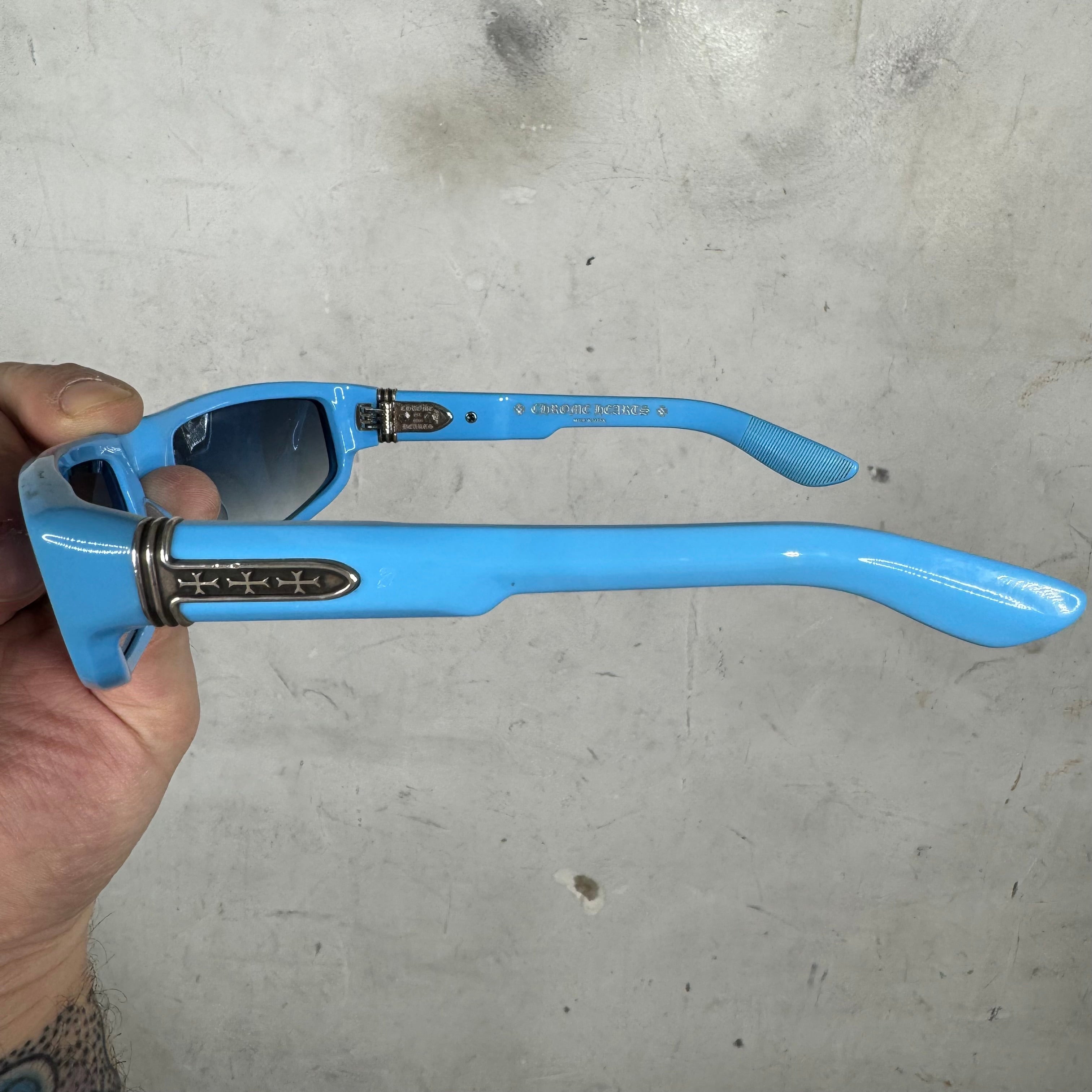 Chrome Hearts Blue T-Hutch Sunglasses – www.Lukes.store