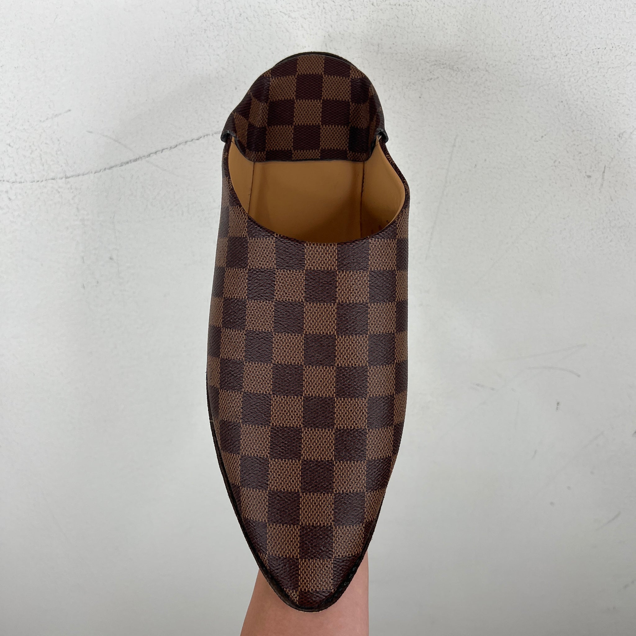 Louis Vuitton Brown Damier Pointed Slippers